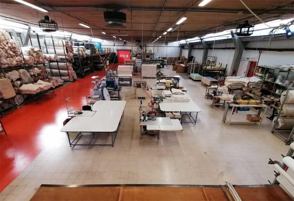 Area produzione materassi sede di Zanè